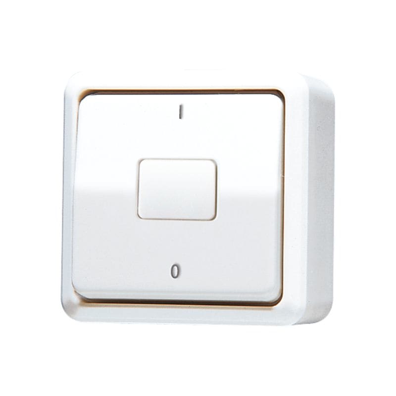 Jung - Inter à bascule 10 AX 250 V ~ / AP 600 Blanc