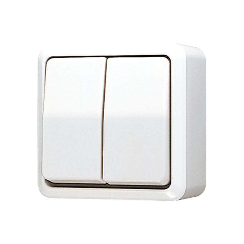 Jung - Interrupteur à bascule 10 AX 250 V ~ / AP 600 Blanc