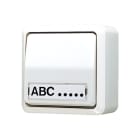 Jung - Interrupteur à bascule 10 AX 250 V ~ avec porte étiquette / AP 600 Blanc