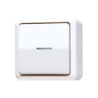 Jung - Interrupteur à témoInterrupteur 10 AX 250 V ~ / AP 600 Blanc