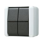 Jung - Double Bouton poussoir  10 AX 250 V ~ / WG 800