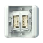 Jung - Bonton poussoir BCU 2 voies KNX, version BP / WG 800