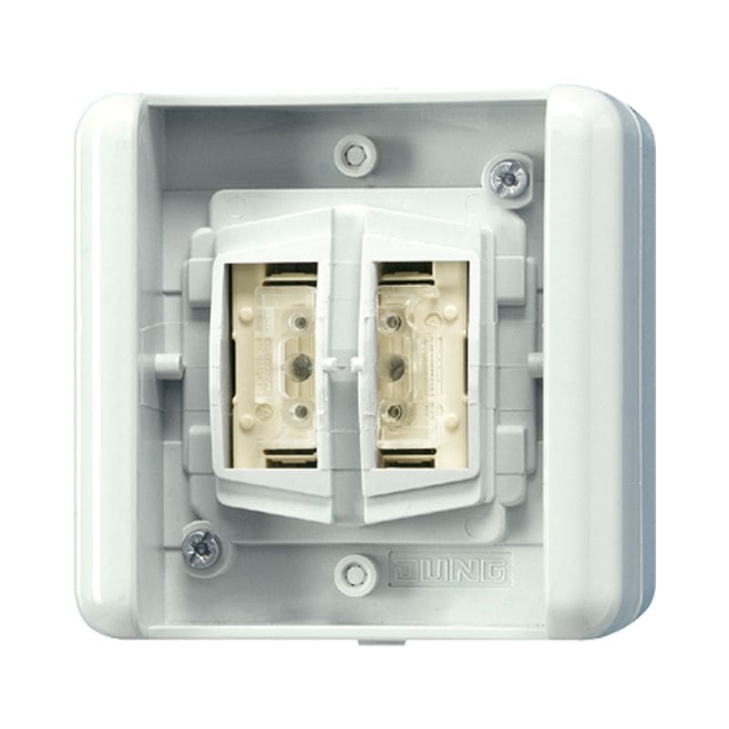 Jung - Bonton poussoir BCU 2 voies KNX, version BP 4 appuis / WG 800