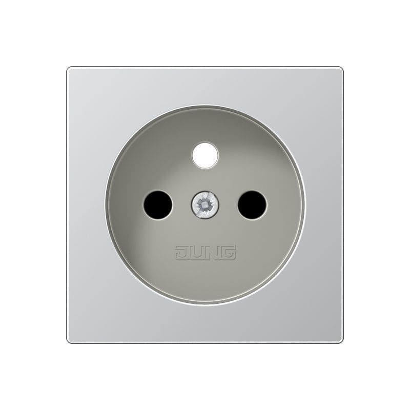 Jung - Enjo pour prise standard Franco/Belge / A500 Aluminium