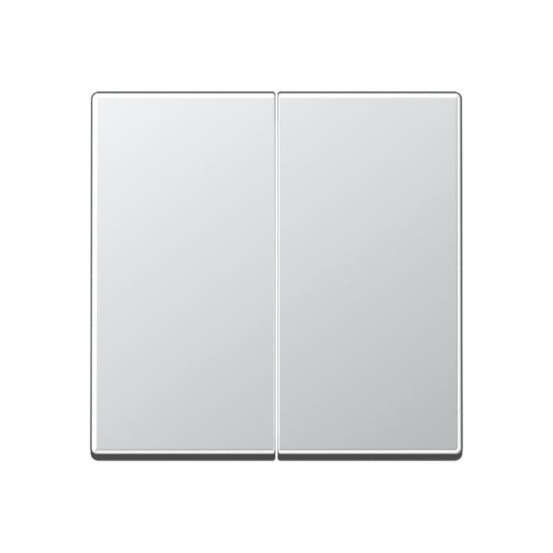 Jung - Enjoliveur 2 voies pour mécanisme variapush 1712DE / A500 Aluminium