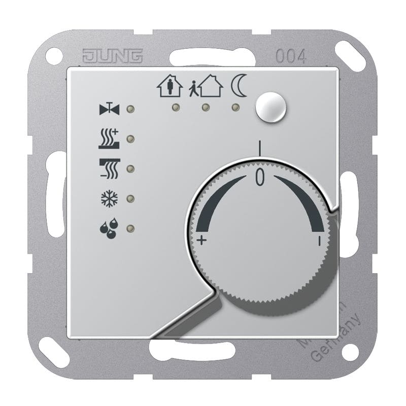 Jung - KNX Régulateur chauffage et climatisation / A 500 Aluminium