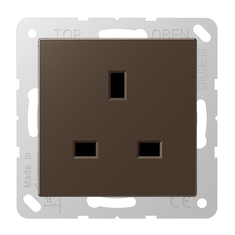 Jung - Prise de courant British standard / A 500 Moka