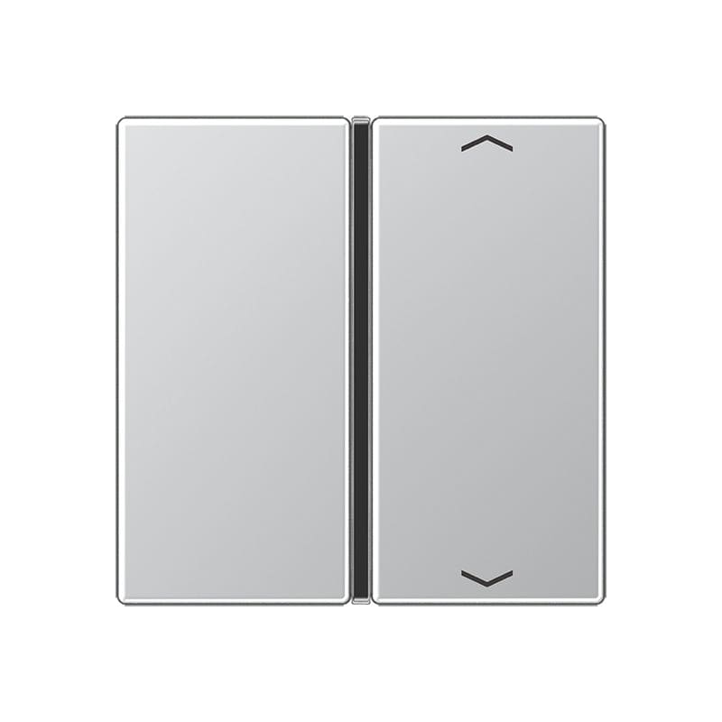 Jung - Touche 1 voie avec flèches platine F40 / A 500 Aluminium