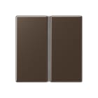 Jung - Kit touche complet 2 voies platine F40 / A 500 Moka