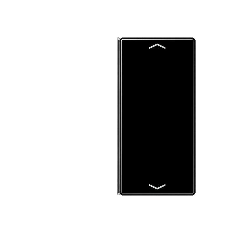 Jung - Touche 2 voies avec flèches platine F40 / A 500 Noir