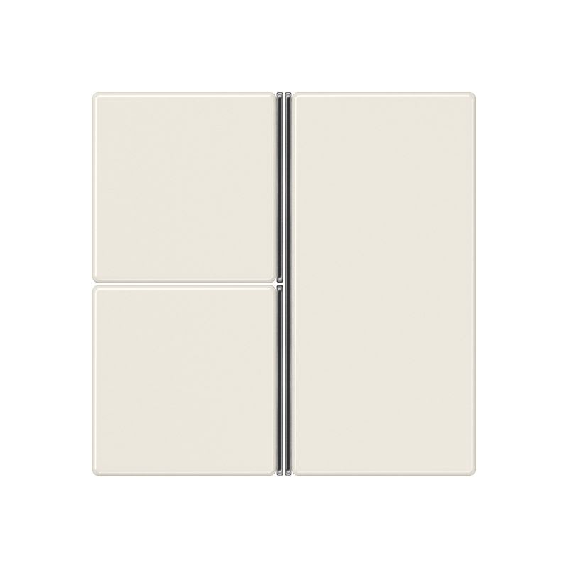 Jung - Kit touche complet 3 voies platine F40 / A 500 Ivoire