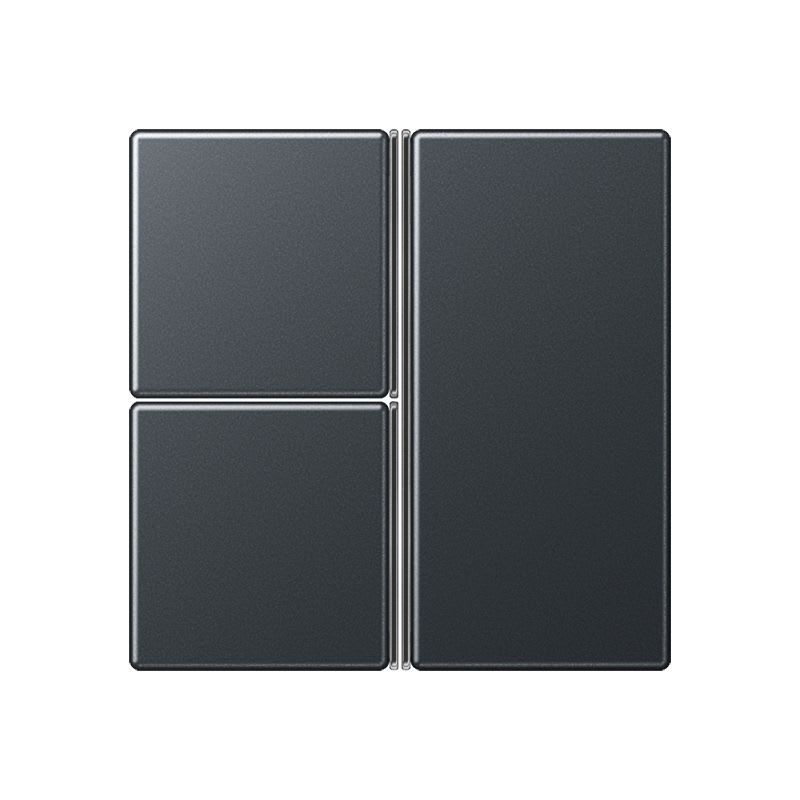 Jung - Kit touche complet 3 voies platine F40 / A 500 Anthracite