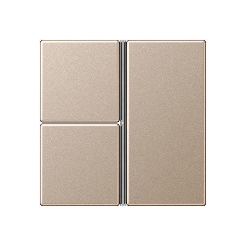 Jung - Kit touche complet 3 voies platine F40 / A 500 Champagne