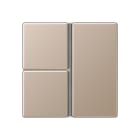 Jung - Kit touche complet 3 voies platine F40 / A 500 Champagne