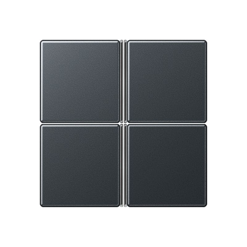 Jung - Kit touche complet 4 voies platine F40 / A 500 Anthracite