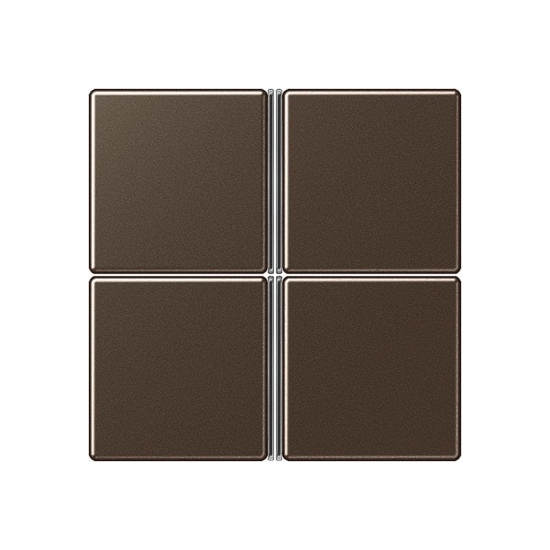 Jung - Kit touche complet 4 voies platine F40 / A 500 Moka