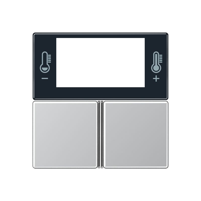 Jung - Kit touche pour régulateur KNX Art. 4093KRMTSD / A 500 Aluminium