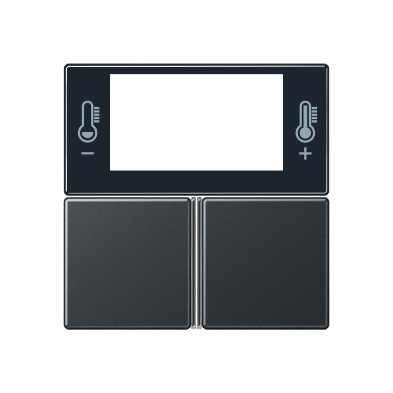 Jung - Kit touche pour régulateur KNX Art. 4093KRMTSD / A 500 Anthracite