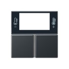Jung - Kit touche pour régulateur KNX Art. 4093KRMTSD / A 500 Anthracite