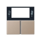 Jung - Kit touche pour régulateur KNX Art. 4093KRMTSD / A 500 Champagne