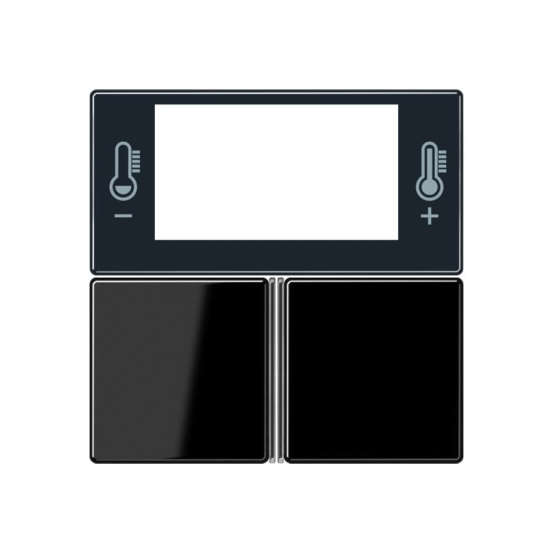 Jung - Kit touche pour régulateur KNX Art. 4093KRMTSD / A 500 Noir