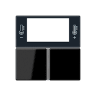 Jung - Kit touche pour régulateur KNX Art. 4093KRMTSD / A 500 Noir