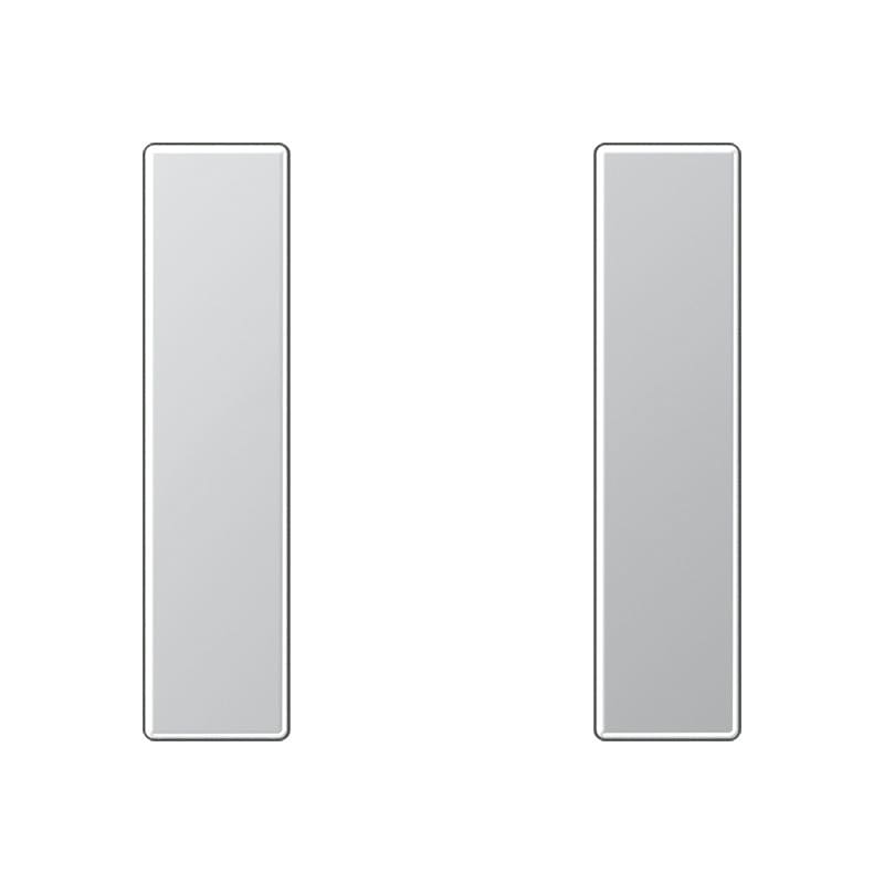 Jung - Kit touche complet 1 voie platine F50 / A 500 Aluminium