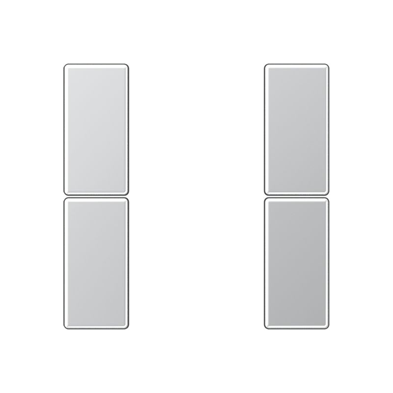 Jung - Kit touche complet 2 voies platine F50 / A 500 Aluminium