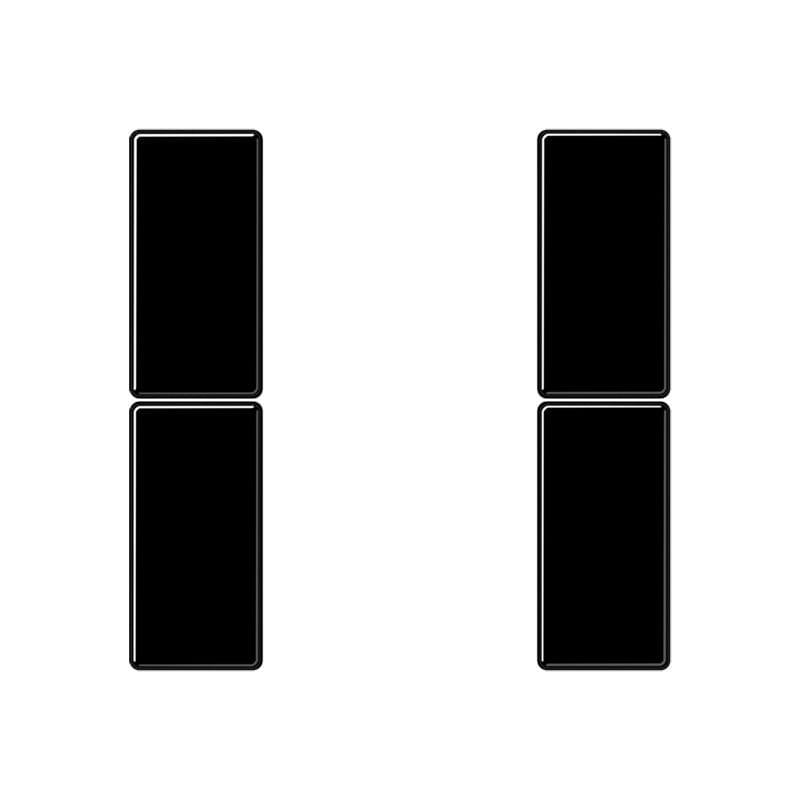 Jung - Kit touche complet 2 voies platine F50 / A 500 Noir