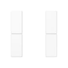 Jung - Kit touche complet 2 voies platine F50 / A 500 Blanc