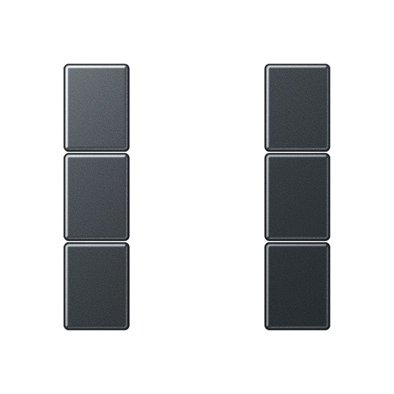 Jung - Kit touche complet 3 voies platine F50 / A 500 Anthracite