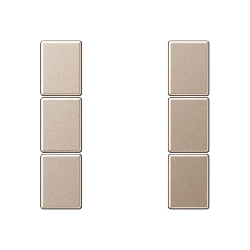 Jung - Kit touche complet 3 voies platine F50 / A 500 Champagne