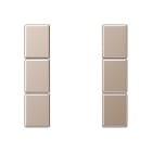 Jung - Kit touche complet 3 voies platine F50 / A 500 Champagne