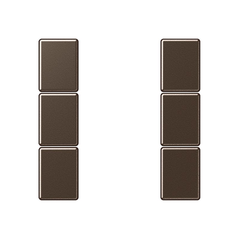 Jung - Kit touche complet 3 voies platine F50 / A 500 Moka