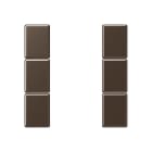 Jung - Kit touche complet 3 voies platine F50 / A 500 Moka