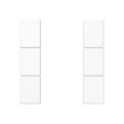 Jung - Kit touche complet 3 voies platine F50 / A 500 Blanc