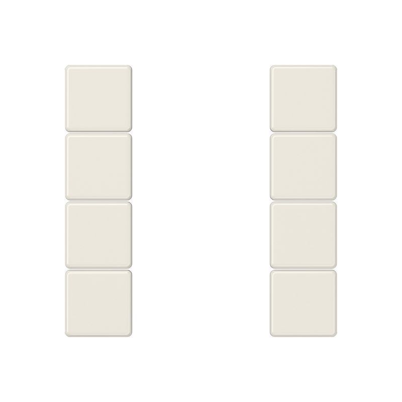 Jung - Kit touche complet 4 voies platine F50 / A 500 Ivoire