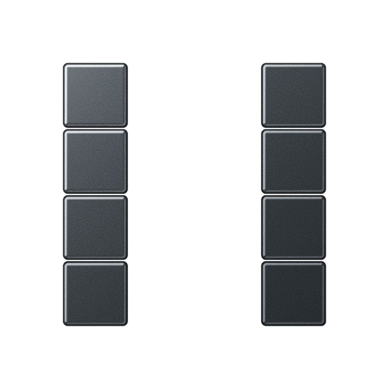 Jung - Kit touche complet 4 voies platine F50 / A 500 Anthracite