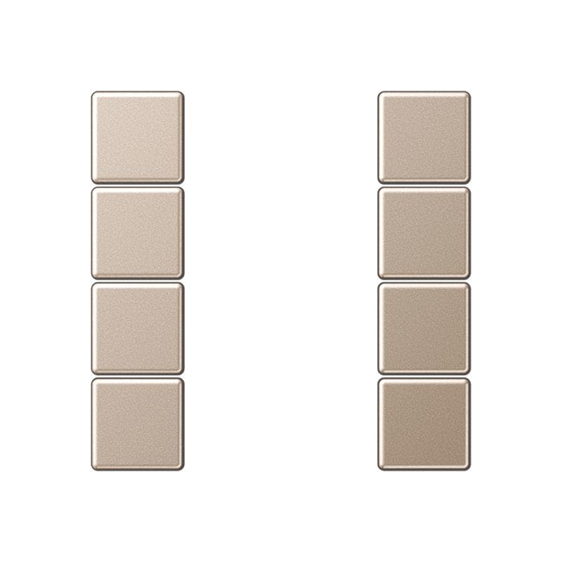 Jung - Kit touche complet 4 voies platine F50 / A 500 Champagne