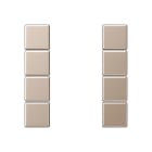 Jung - Kit touche complet 4 voies platine F50 / A 500 Champagne