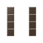 Jung - Kit touche complet 4 voies platine F50 / A 500 Moka