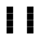 Jung - Kit touche complet 4 voies platine F50 / A 500 Noir