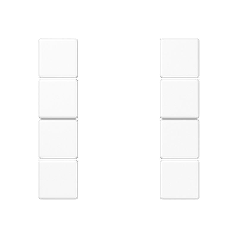 Jung - Kit touche complet 4 voies platine F50 / A 500 Blanc