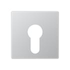 Jung - Enjoliveur pour IN et BP à clé version plate / A 500 Aluminium