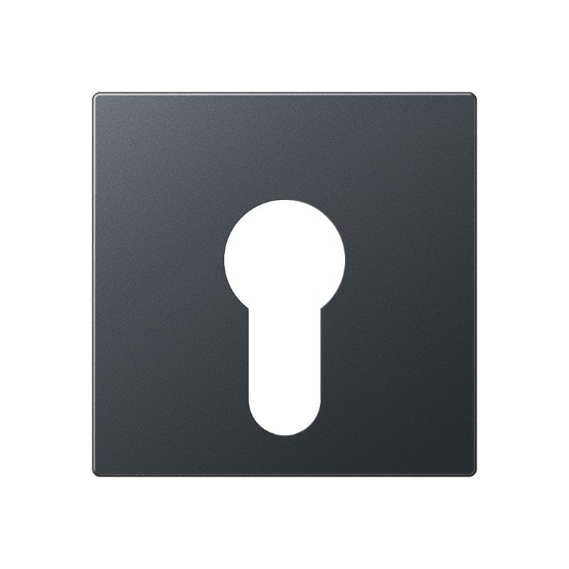 Jung - Enjoliveur pour IN et BP à clé version plate / A 500 Anthracite