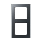 Jung - Cadre de finition 2 postes avec PE montage vertical, A 550 / Blanc