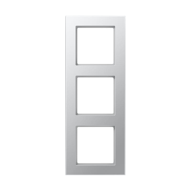 Jung - Cadre de finition 3 postes, série A 550 / Aluminium