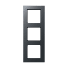 Jung - Cadre de finition 3 postes, série A 550 / Anthracite