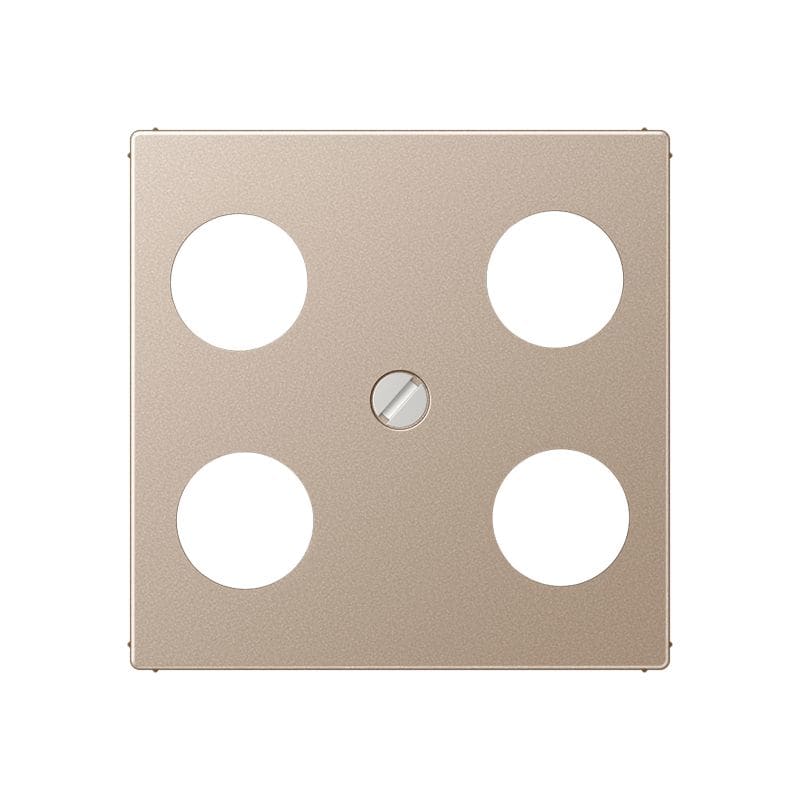 Jung - Enjoliveur pour prise TV-FM-SAT Hirschmann / A 500 Champagne