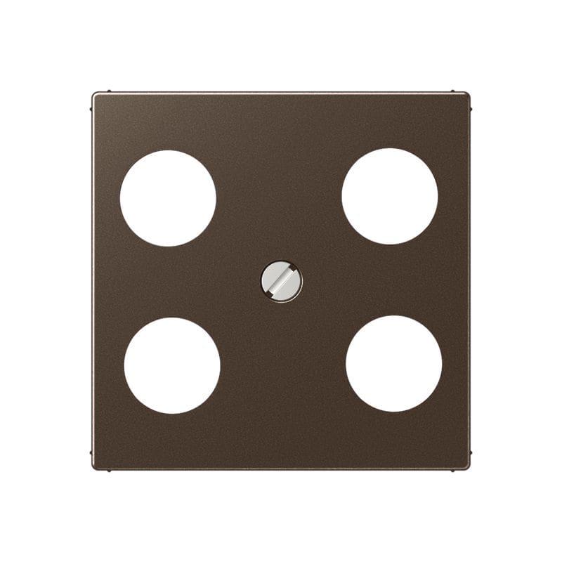 Jung - Enjoliveur pour prise TV-FM-SAT Hirschmann / A 500 Moka